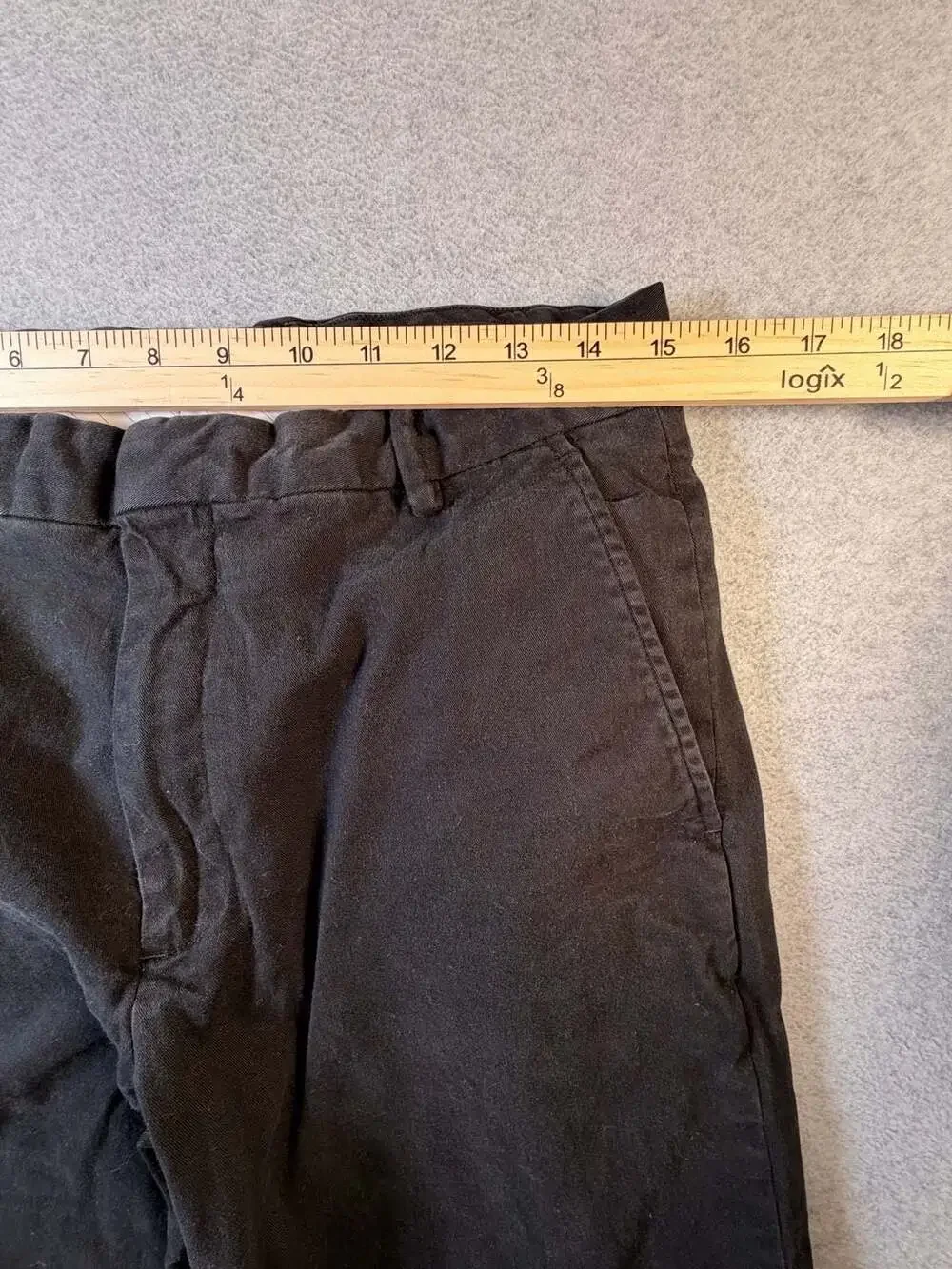 Banana Republic Straight Dress Chino Size 33/34 Black Pants